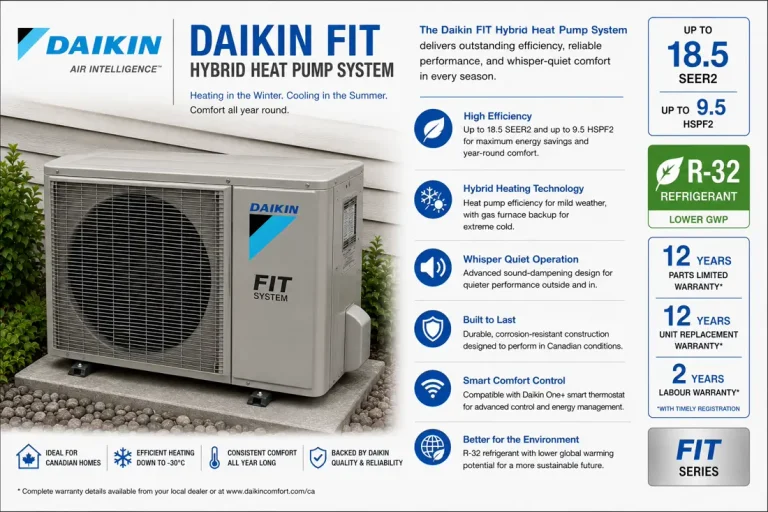 Daikin FIT hybrid heat pump system installed by Zenith Eco Energy in Ottawa